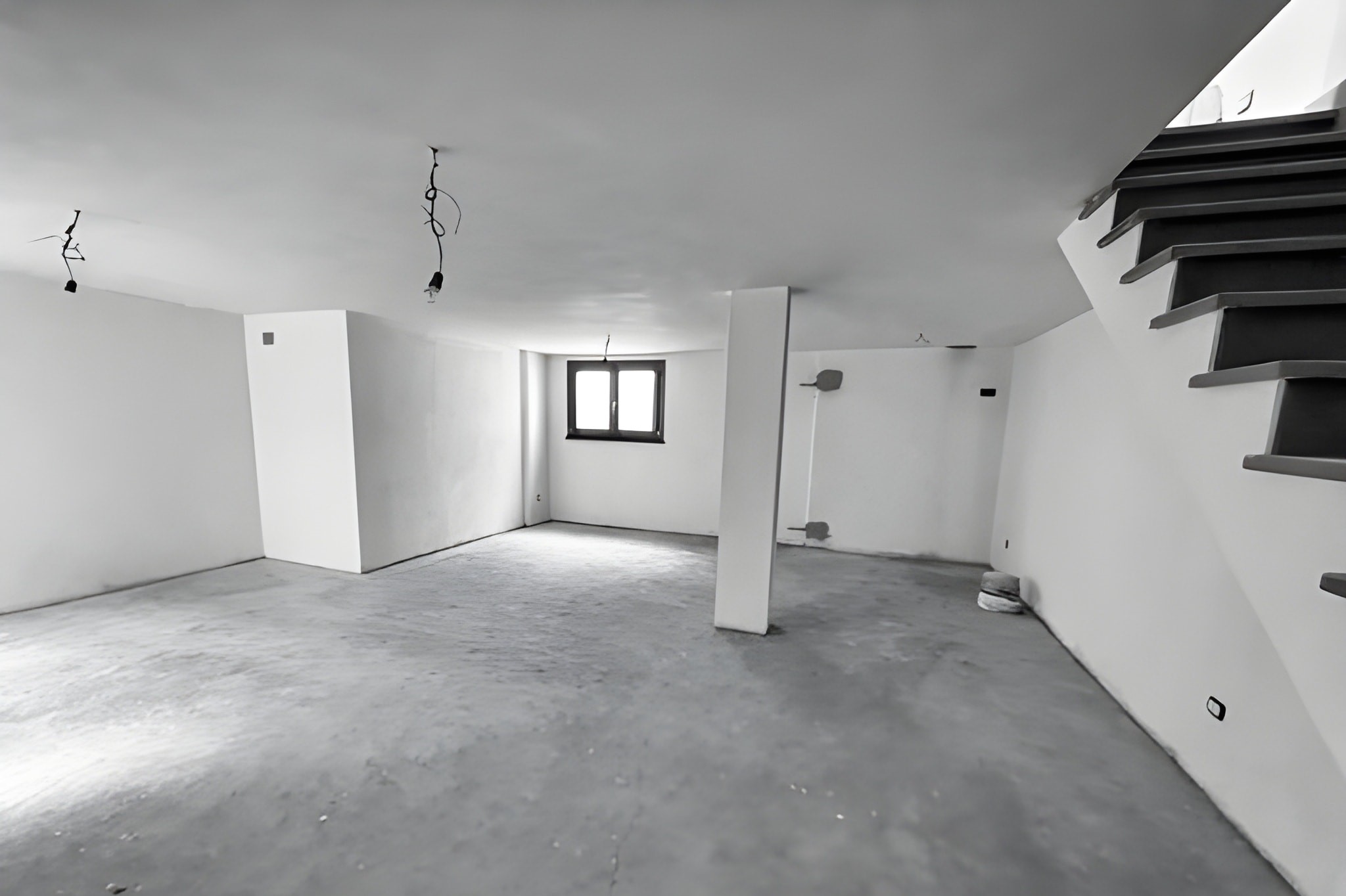 Construction Workers and Tools on Site for New House